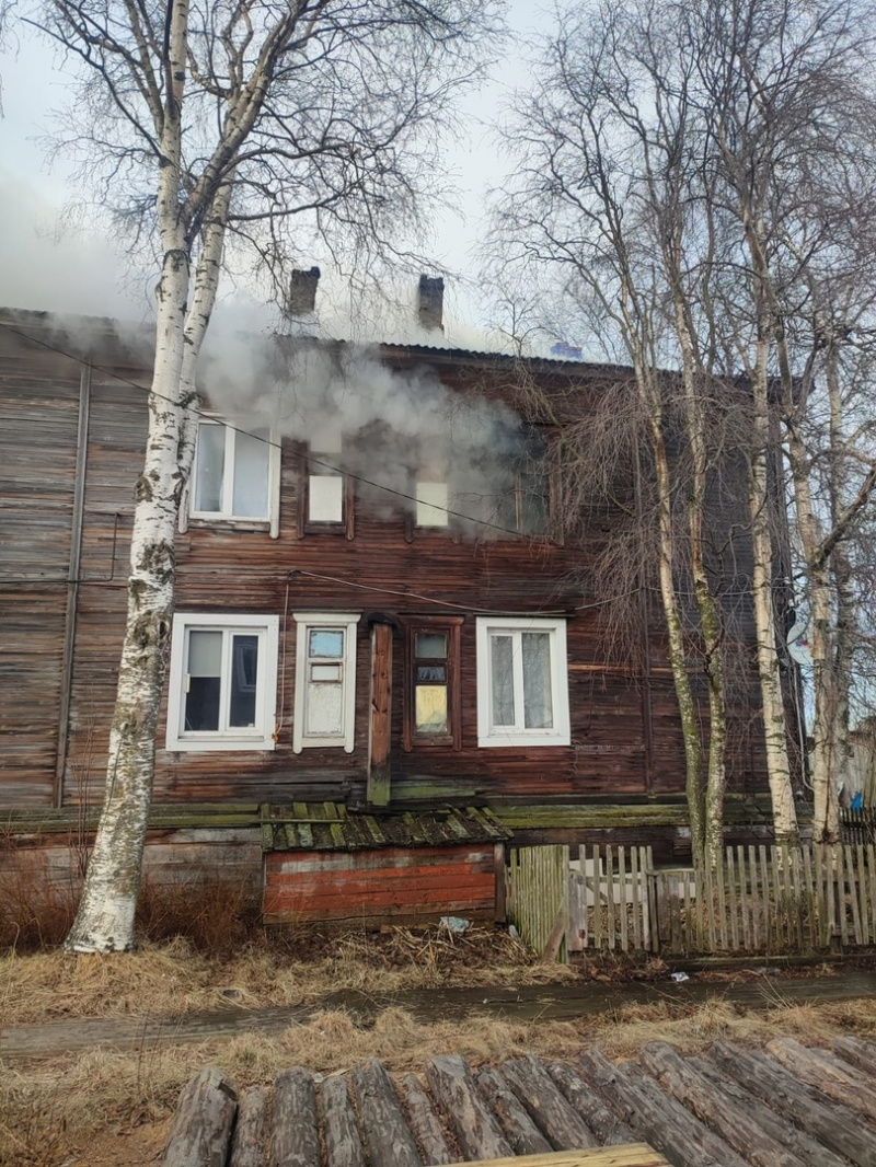    Мужчина с собакой погибли на пожаре в поселке Карелии ГКУ РК "ОПС по Кемскому району"