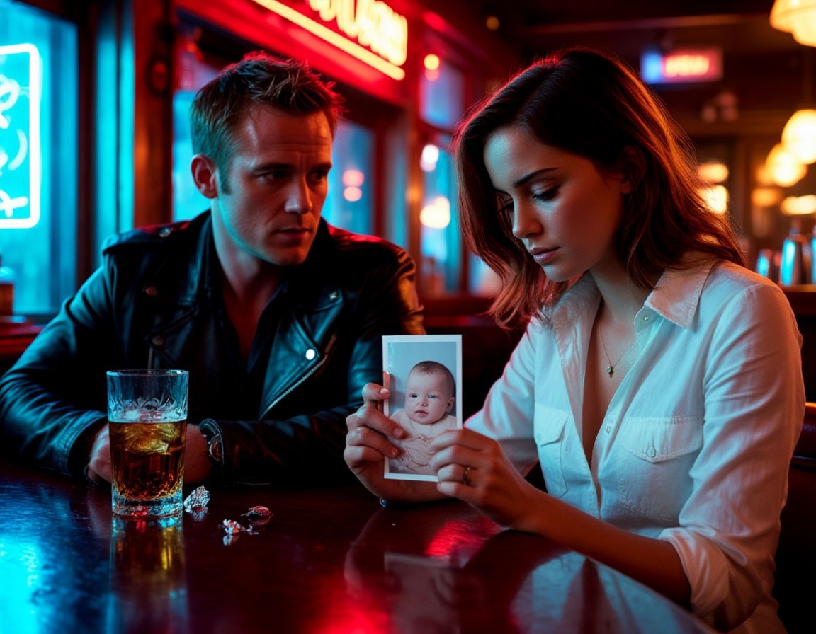 Её пальцы сжали фото так, что побелели костяшки. (изображение сгенерировано нейросетью) 