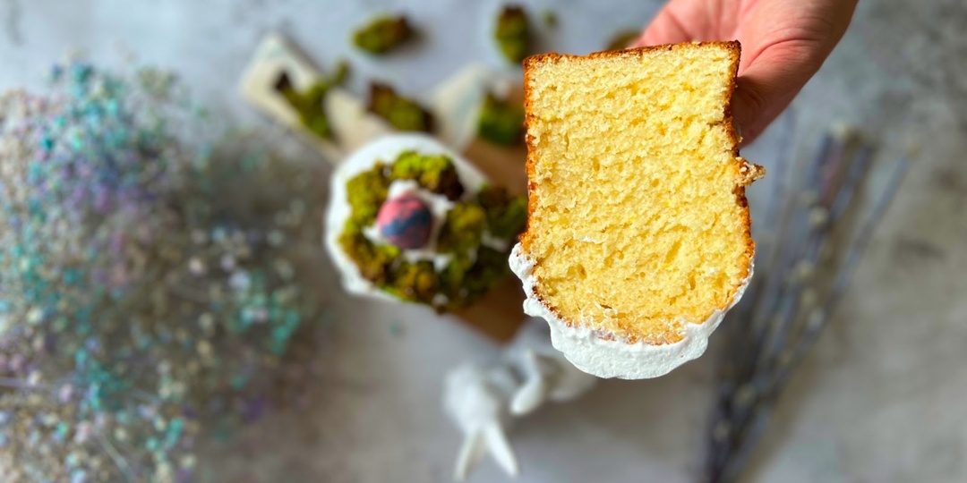 Быстрый лимонный кулич: без дрожжей и очень сочный
