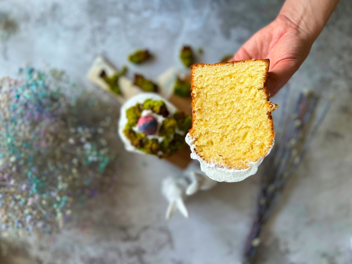 Лимонный кулич. Фото: Сладкий Персик