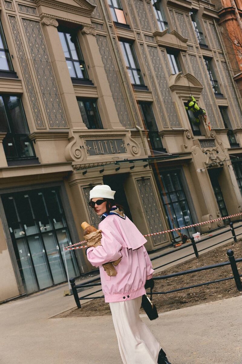 Бомбер в тендовом нежном оттенке DreamWhite