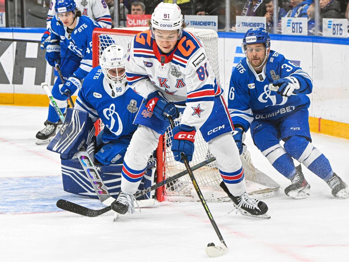    Хоккей. КХЛ. Матч "Динамо М" - СКА© РИА Новости / Сергей Гунеев