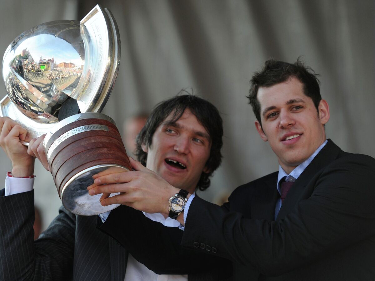    Чествование сборной России по хоккею в Москве© РИА Новости / Алексей Филиппов