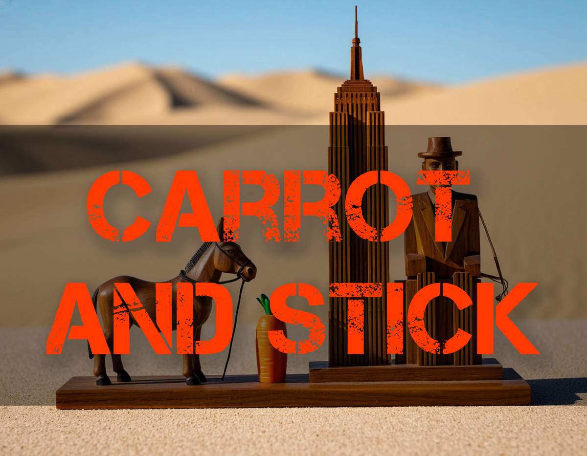 Идиома Carrot and stick.