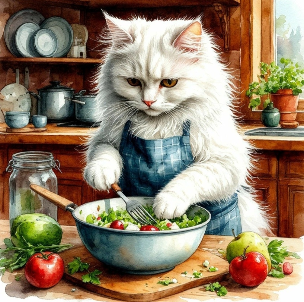 Процесс приготовления вальдорфского салата.