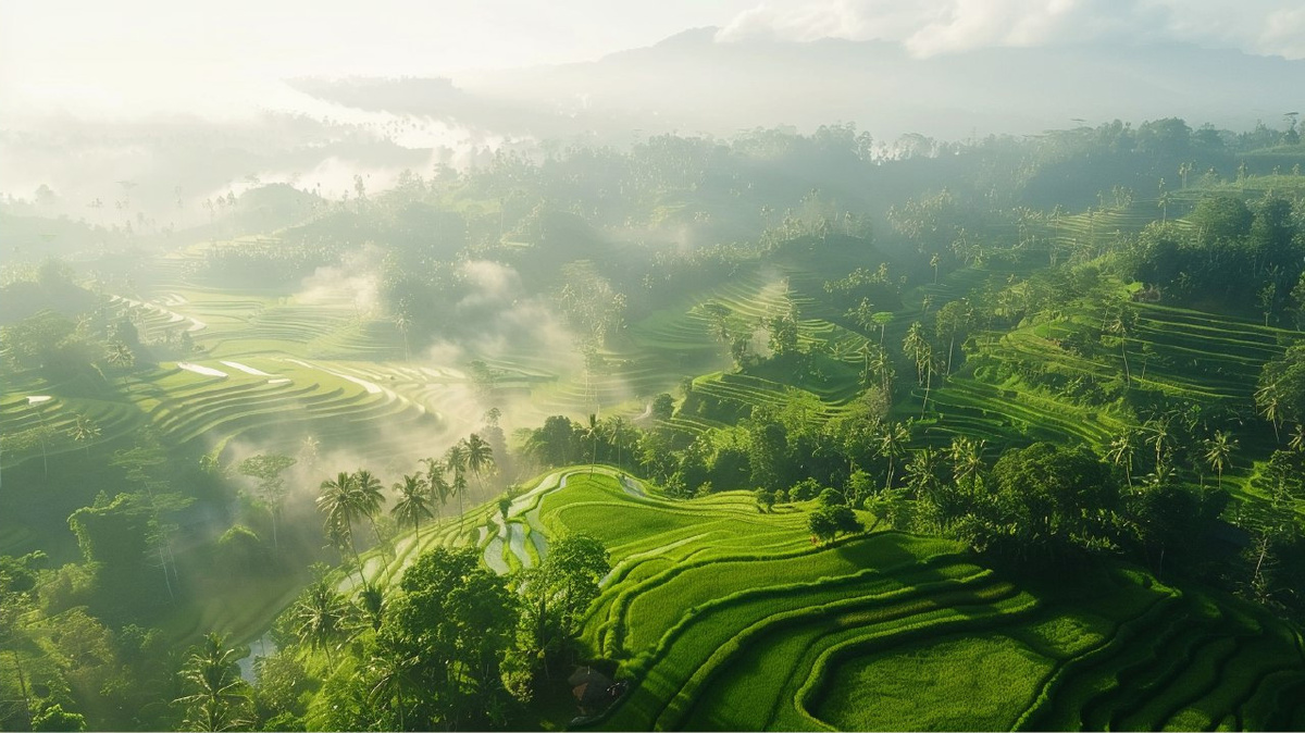 Рисовые террасы Бали