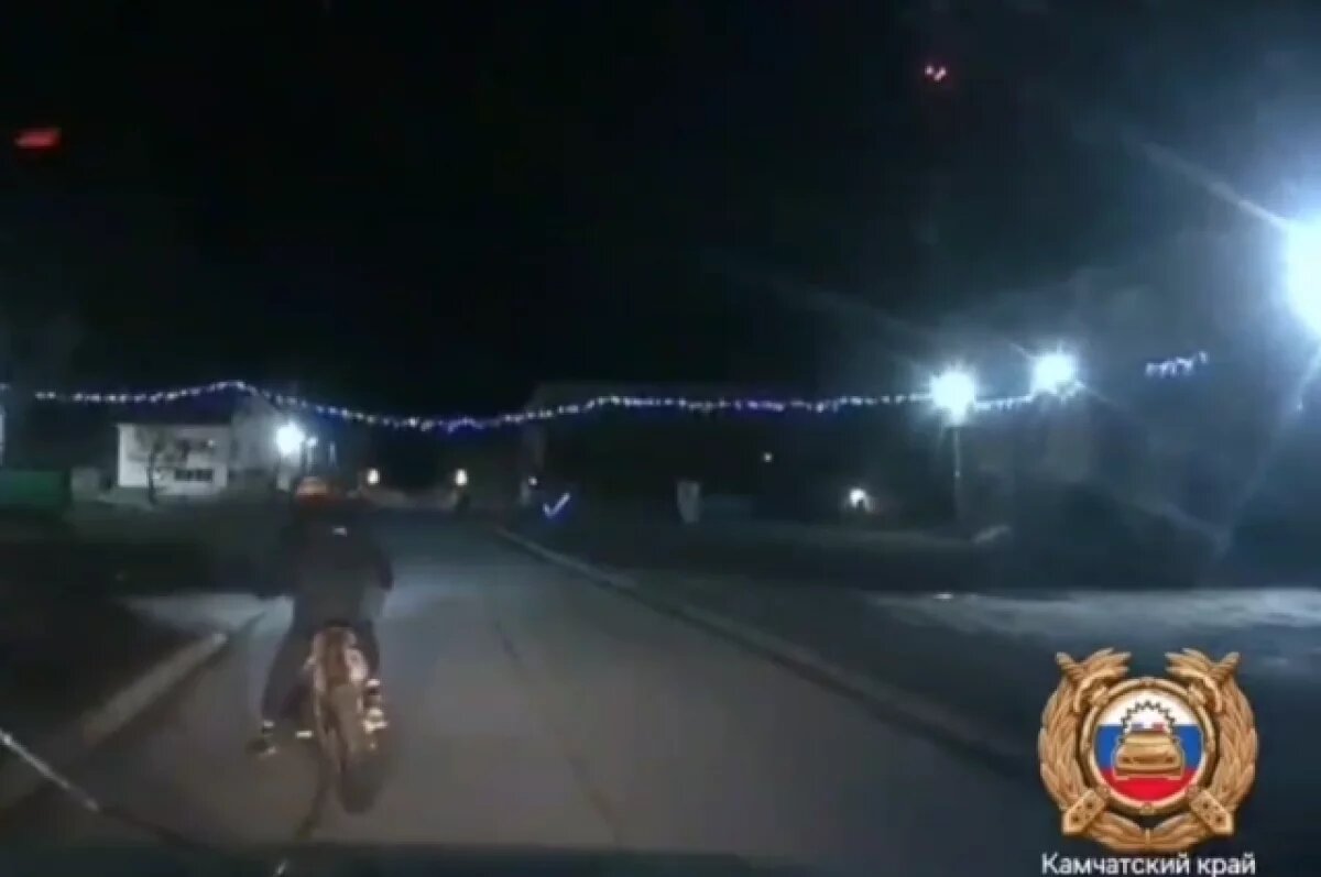   16-летний мотоциклист без прав пытался скрыться от ГАИ в Камчатском крае
