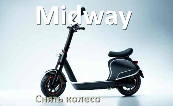
Как на электросамокате Midway снять переднее и заднее колесо и поменять