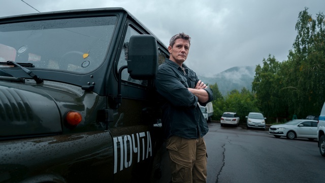 Кадр со съемок сериала "Ронин".