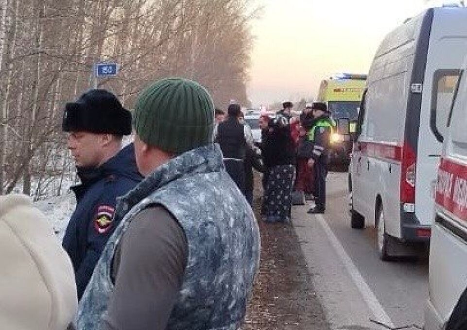    ДТП в Бийском районе . Источник: t.me/ssmpbiysk