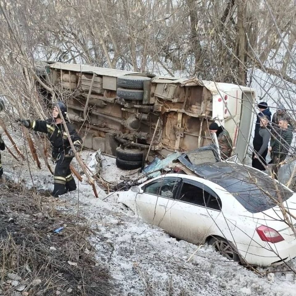    ДТП в Бийском районе . Источник: t.me/ssmpbiysk