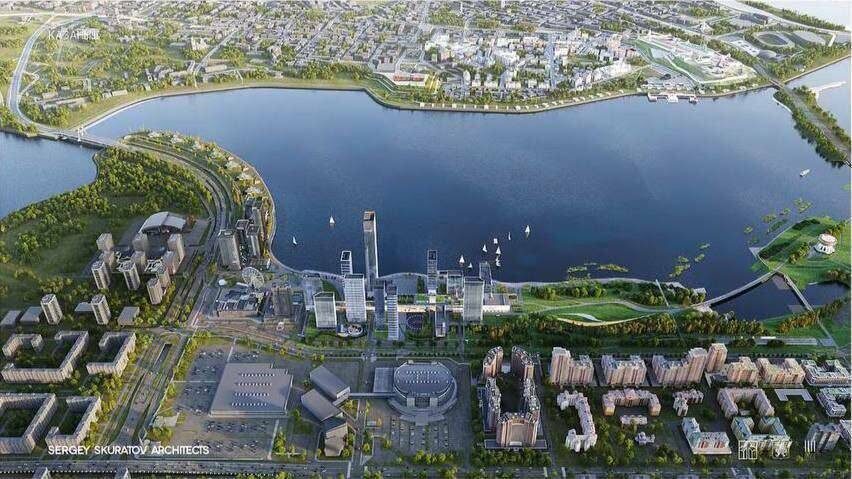 На большом участке у Казанки на месте снесенного КРК «Ривьера» зреет масштабный проект – комплекс «Яр Парк»Рендеры были представлены на архитектурном форуме «Казаныш»