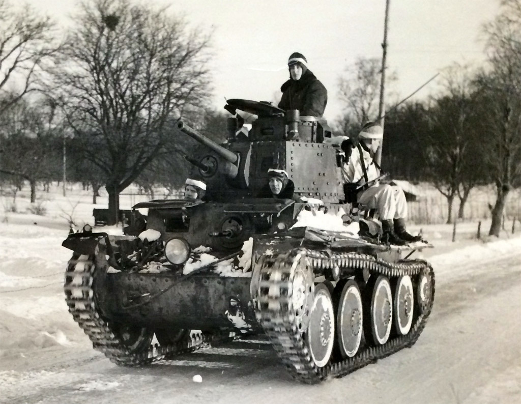 Strv m/41 в 50-е годы.
