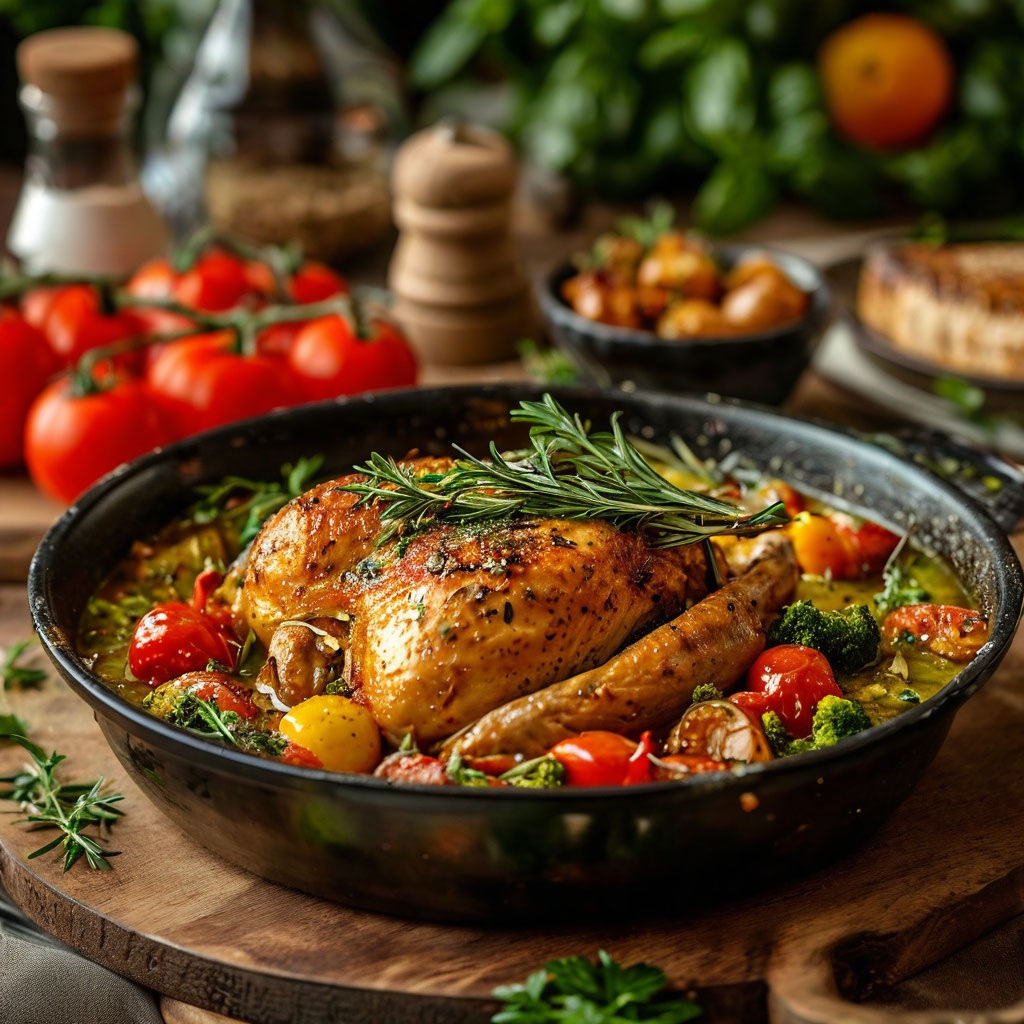 Среди ингредиентов тушёной курицы в средиземноморском стиле могут быть томаты, чеснок, оливковое масло и ароматные травы, такие как базилик и орегано. Эти компоненты не только придают блюду неповторимый вкус, но и переносят нас в атмосферу итальянских деревушек, где кулинарные традиции передаются из поколения в поколение.