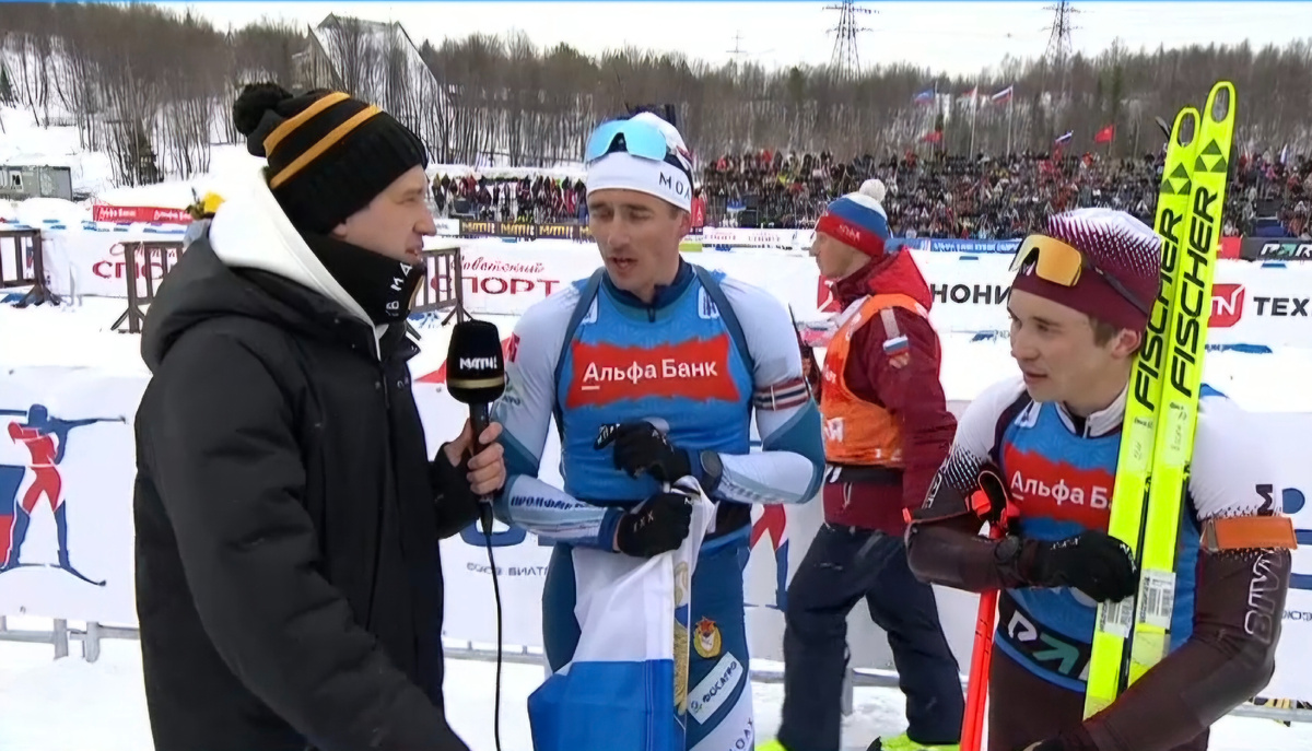 Интервью после гонки: один в дамках (Карим), а другой... с дамочкой, зато какой ❤️