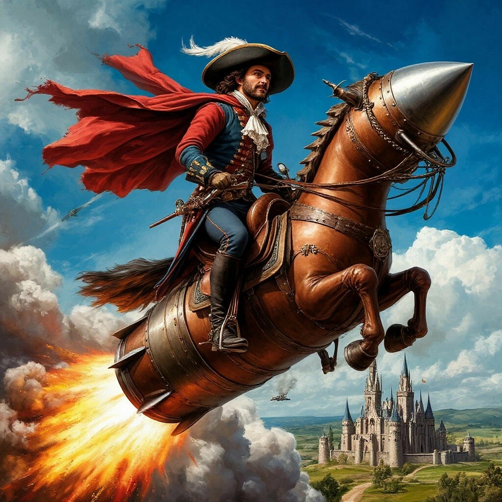 "Шедеврум" помог изобразить полёт Сирано