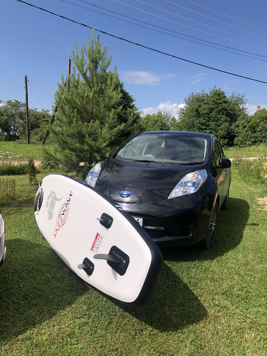 SUP JazzWave и мой Nissan Leaf
