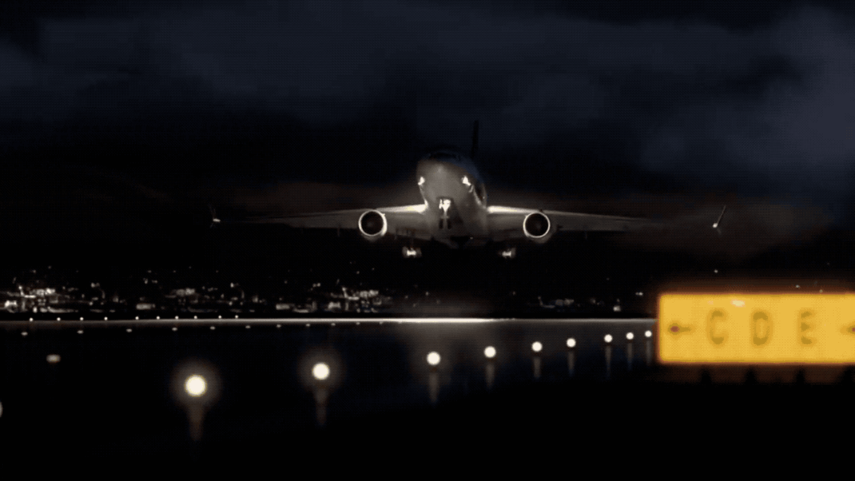 Анимация крушения рейса 14 FedEx в Ньюарке в 1997 году. (Mayday)