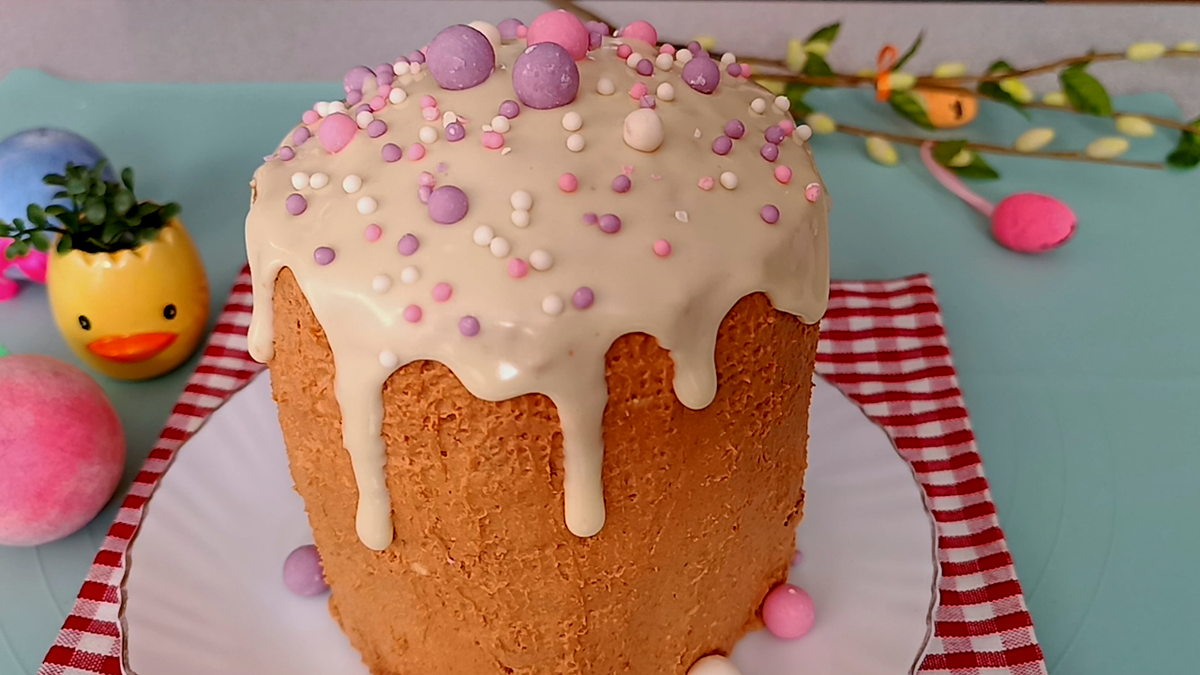 📌 Торт КУЛИЧ - очень вкусный, нежный, красивый