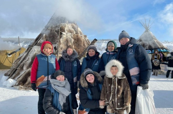 Экспедиция в Олекминский район. Фото предоставлено коллективом международной научно-исследовательской лаборатории «Лингвистическая экология Арктики» СВФУ