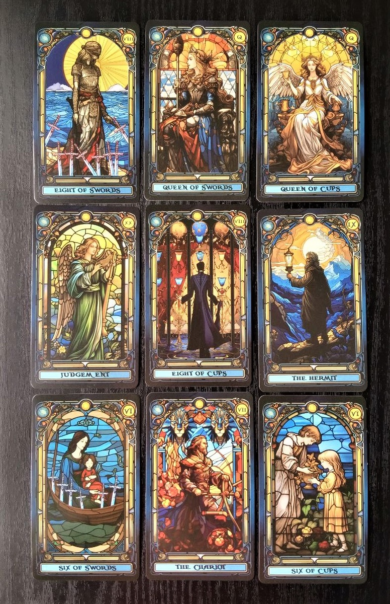 Ответ смотрим на колоде "Витражное таро"