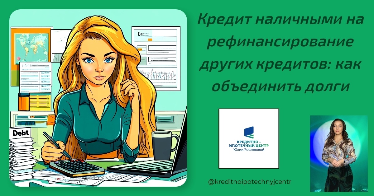    kredit-nalichnyimi-na-refinansirovanie-drugikh-kreditov-kak-obedinit-dolgi Юлия Сергеевна Рослякова