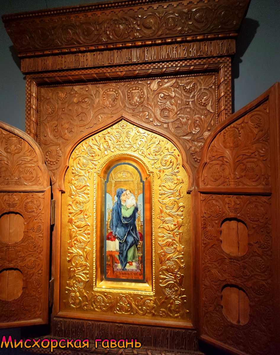 Богоматерь с Младенцем на престоле, 1900-е 1910-е начало. Васнецов Виктор Михайлович (1848-1926). Частная коллекция, Москва