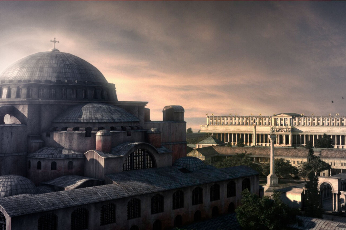 Собор Святой Софии, Константинополь, 532–537 г.г. н.э. Реконструкция