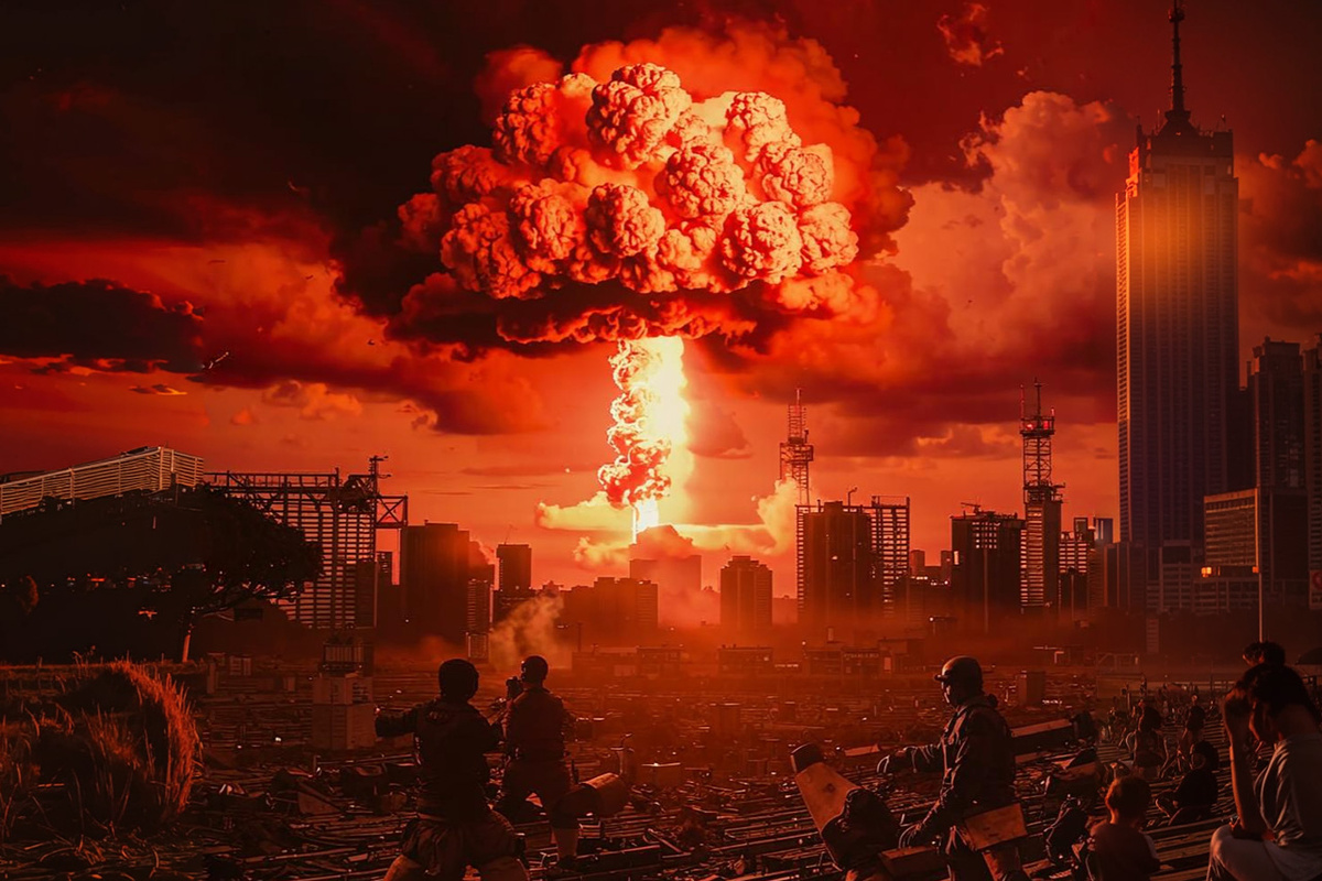 В Европе готовятся к ядерной войне с Россией вместо того, чтобы наладить отношения.  Фото: Изображение сгенерировано нейросетью Kandinsky 3.1