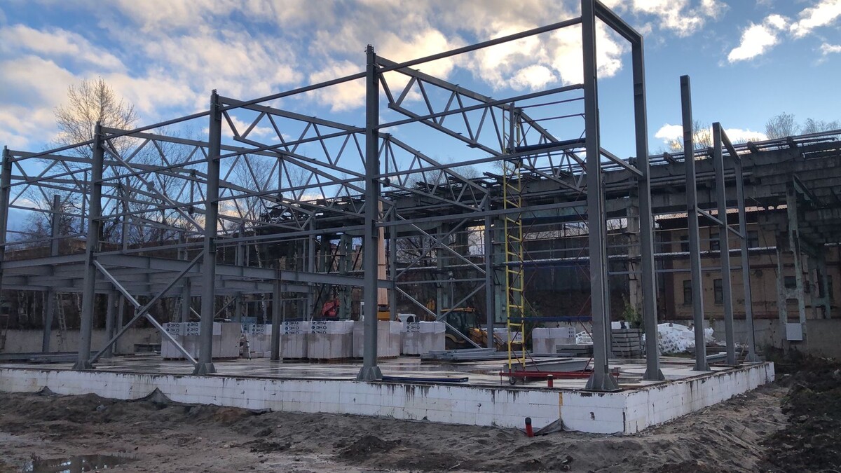 Монтаж металлокаркаса для производственного здания в городе Ярославль