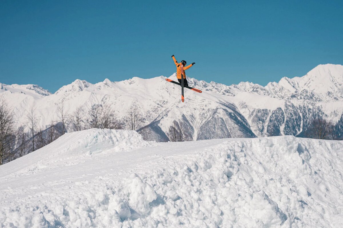 Сноупарк Роза на высоте 1400 метров