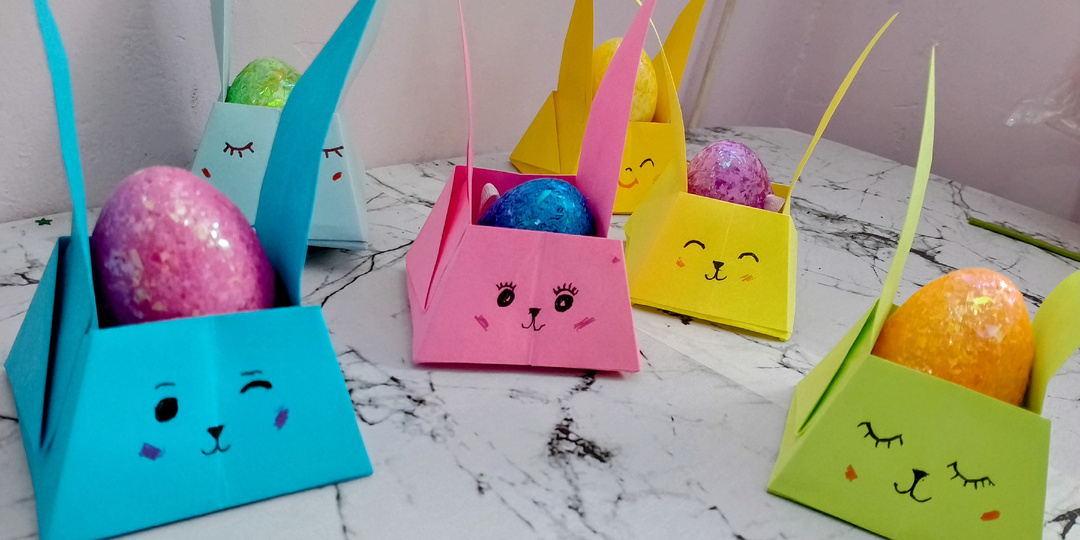 Как сделать пасхального кролика из бумаги Простые поделки на Пасху