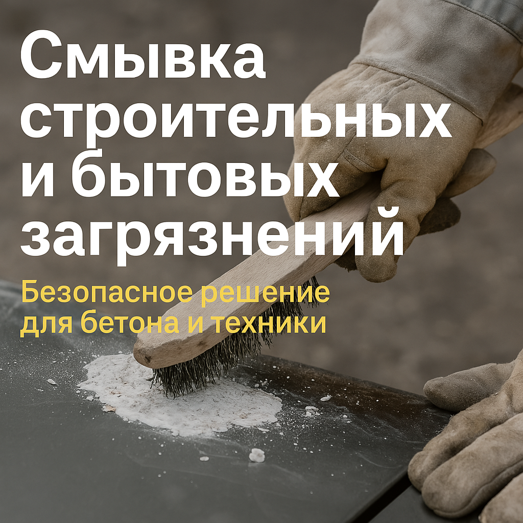 Смывка строительных и бытовых загрязнений