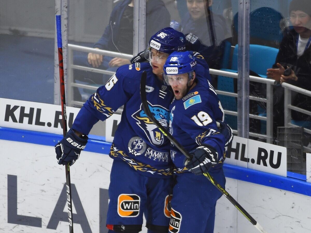    Хоккеисты "Барыса" в матче КХЛ© пресс-служба ХК "Барыс"