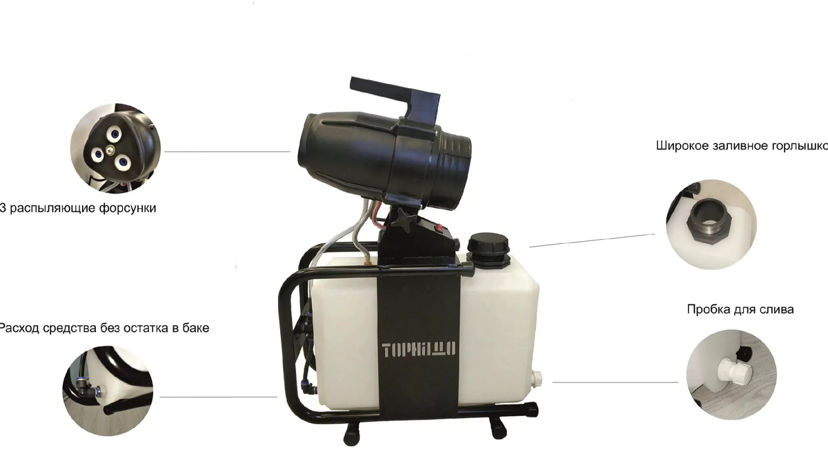 Генератор холодного тумана ULV TORNADO 20-PRO - тройная сила для серьезных объемов