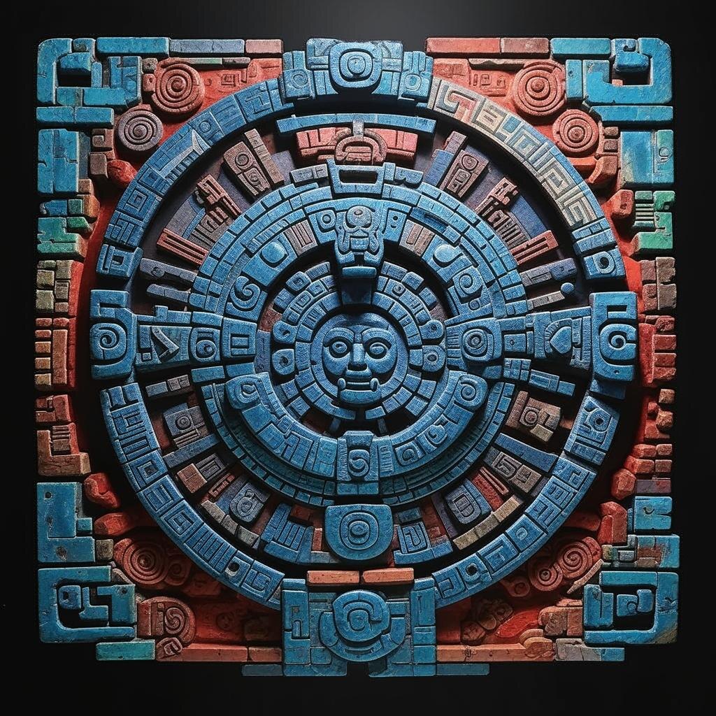 Лазурит, фреска майя и художественная палитра.