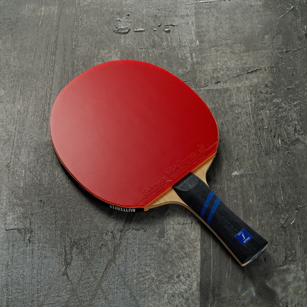 Пример сборной ракетки от Butterfly Boll Forte - основание Boll Forte + накладки Sriver FX