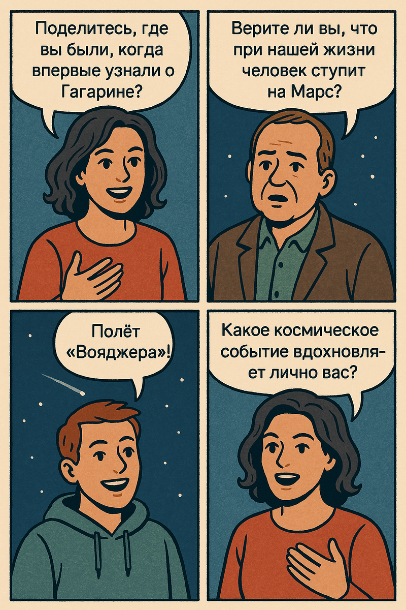 С Днём космонавтики, Земляне!