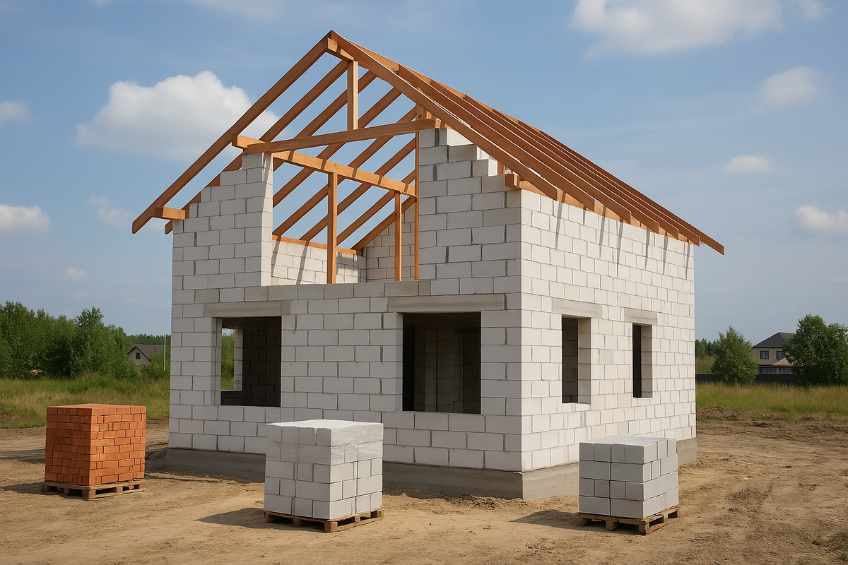 Газобетон, кирпич и пеноблок — самые популярные материалы в частном строительстве в 2025 году