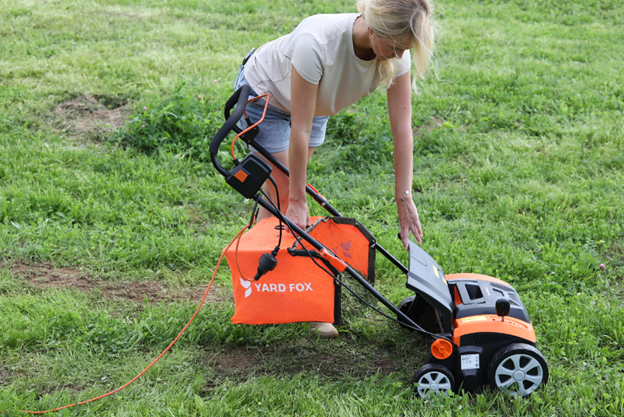 Вертикуттер YARD FOX® 36VE, мусоросборник на 45 л.