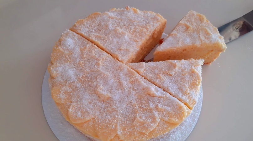 Торт лимонный "тропиканка" с заварным кремом, очень вкусный!