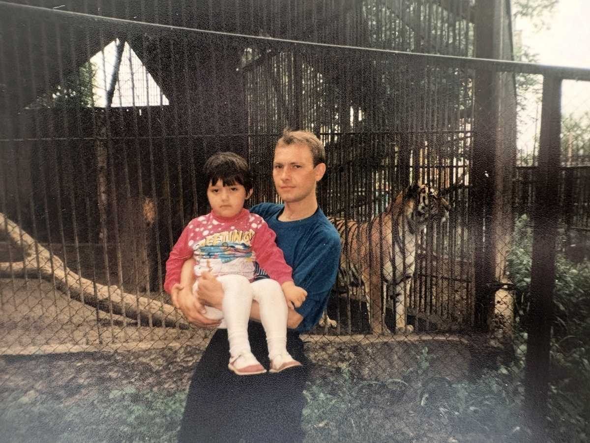 Одна из немногих фотографий в самом начале знакомства с мамой