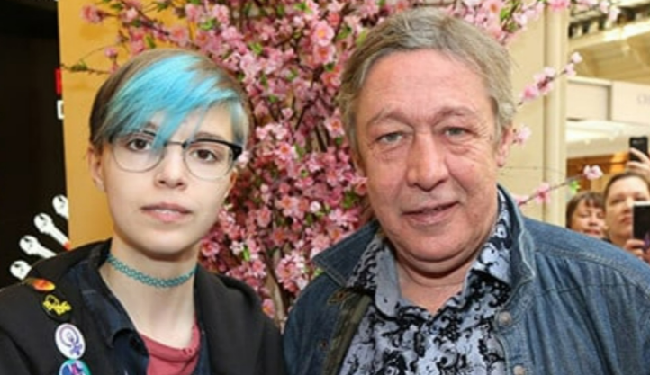 Михаил Ефремов с дочкой Анной-Марией