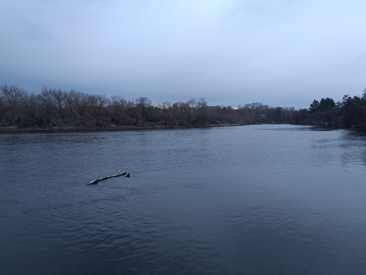 Сура в апреле. Вазерки. Пензенская область.