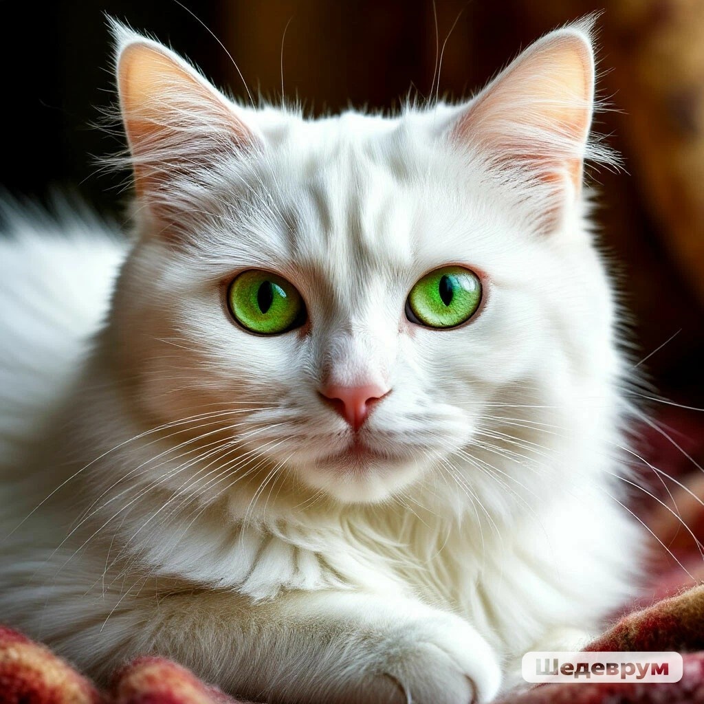 Картинка кошки сгенерирована нейросетью 