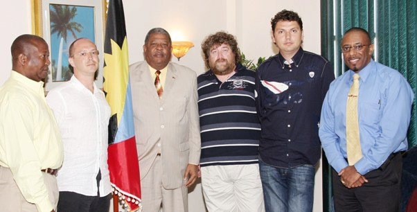 Я с друзьями на приеме у Премьер Министра Антигуа и Барбуда