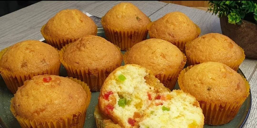 Нежнейшие кексы или кулич к Пасхе 🎂. Легко, просто и быстро. Рецепт с творогом, цукатами, изюмом.