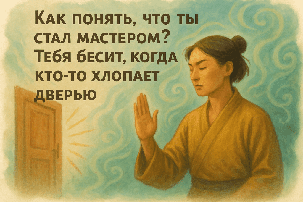    Как понять, что ты стал мастером? Тебя бесит, когда кто-то хлопает дверью. Константин Мухин