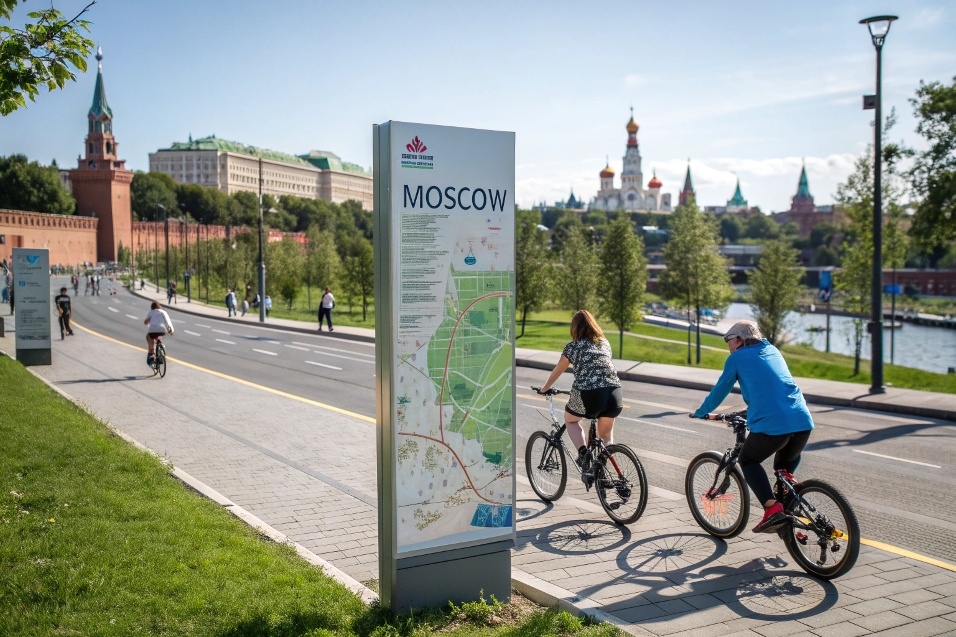 Маршруты для велосипедистов в Москве