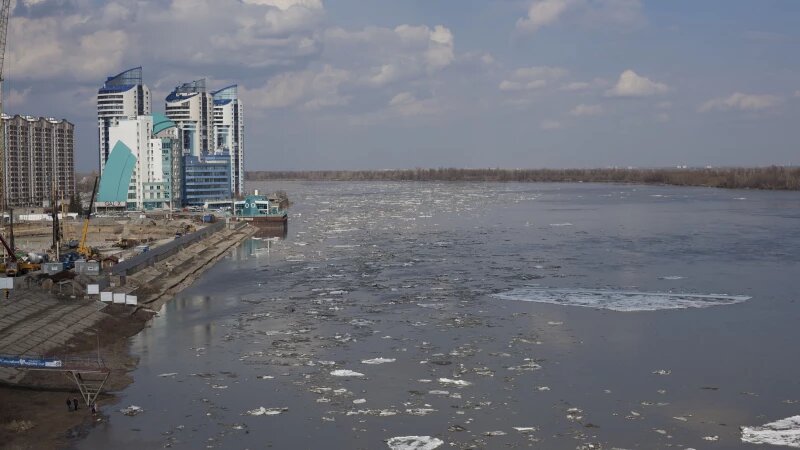     Ледоход в Барнауле, 2025 год. Дарья Беркетова